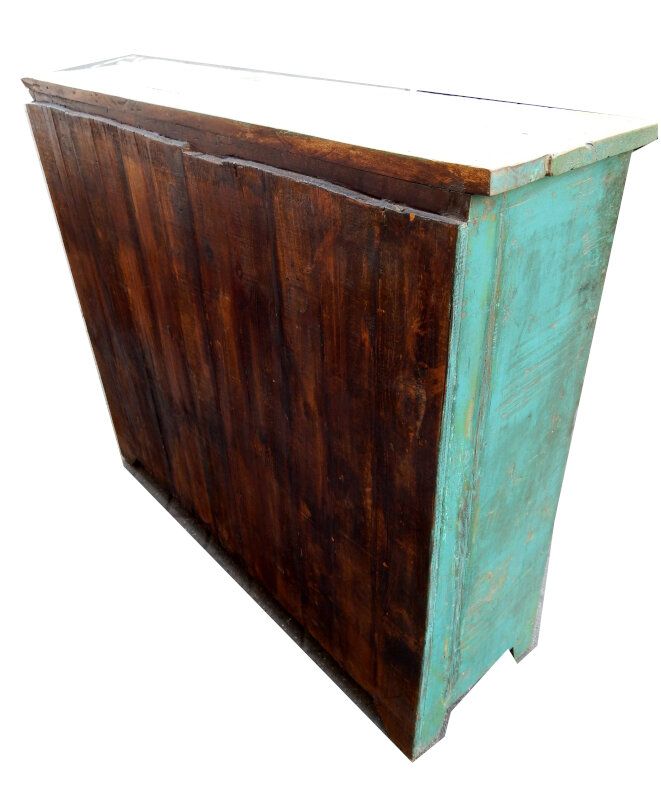 Green sideboard Indian teak wood