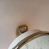 Vintage Brot adjustable golden mirror, magnifying and illuminating, France 1970