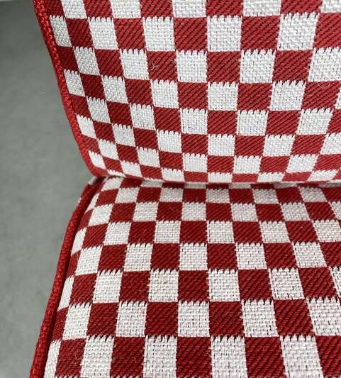 Thonet S-411 Armchair "Red & White"
