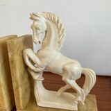 Pair of vintage marble bookends