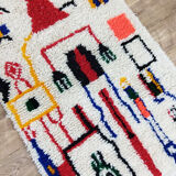 Handmade Moroccan berber carpet 142 x 84 cm