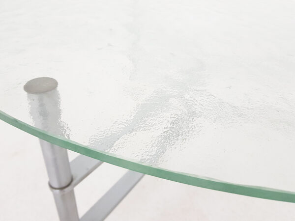 Table basse ronde en verre