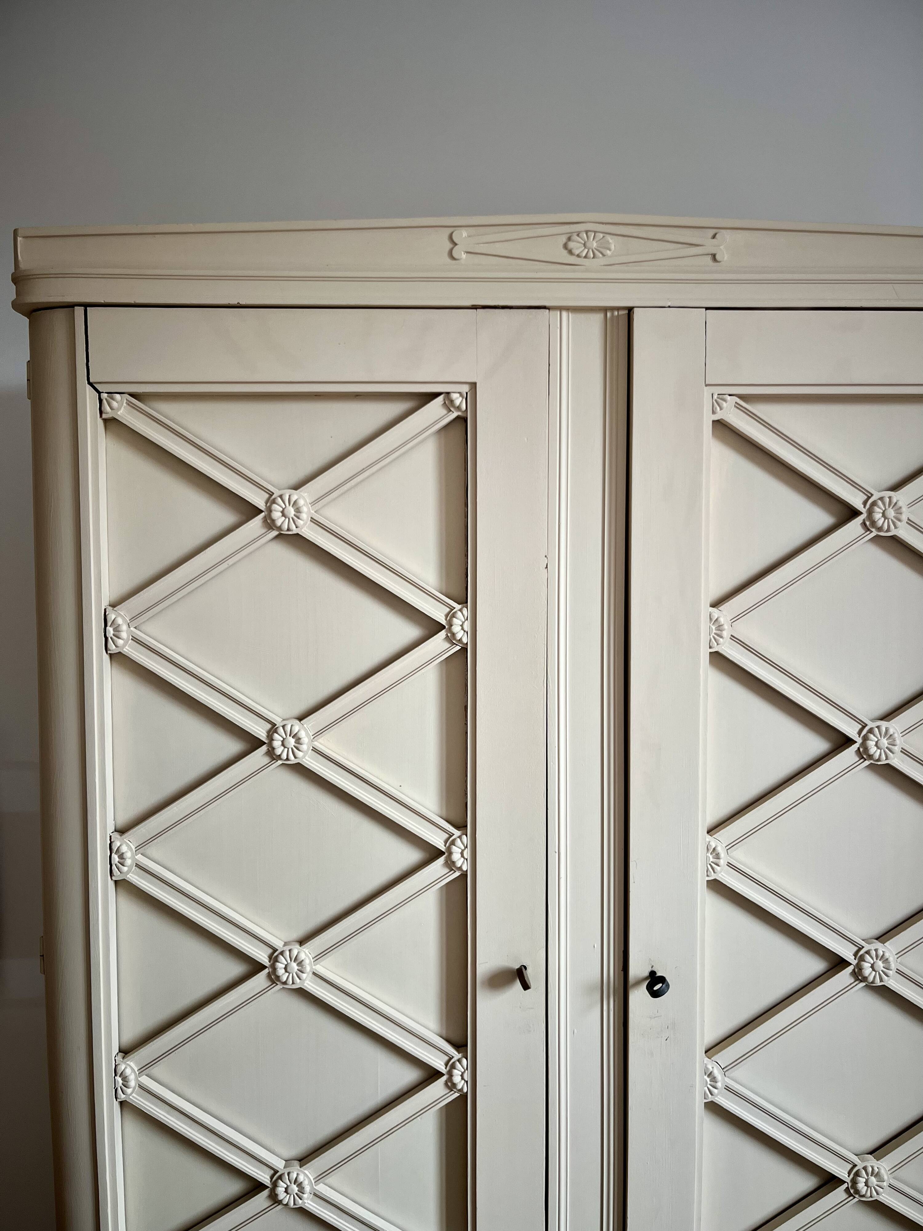 Carved wooden cabinet