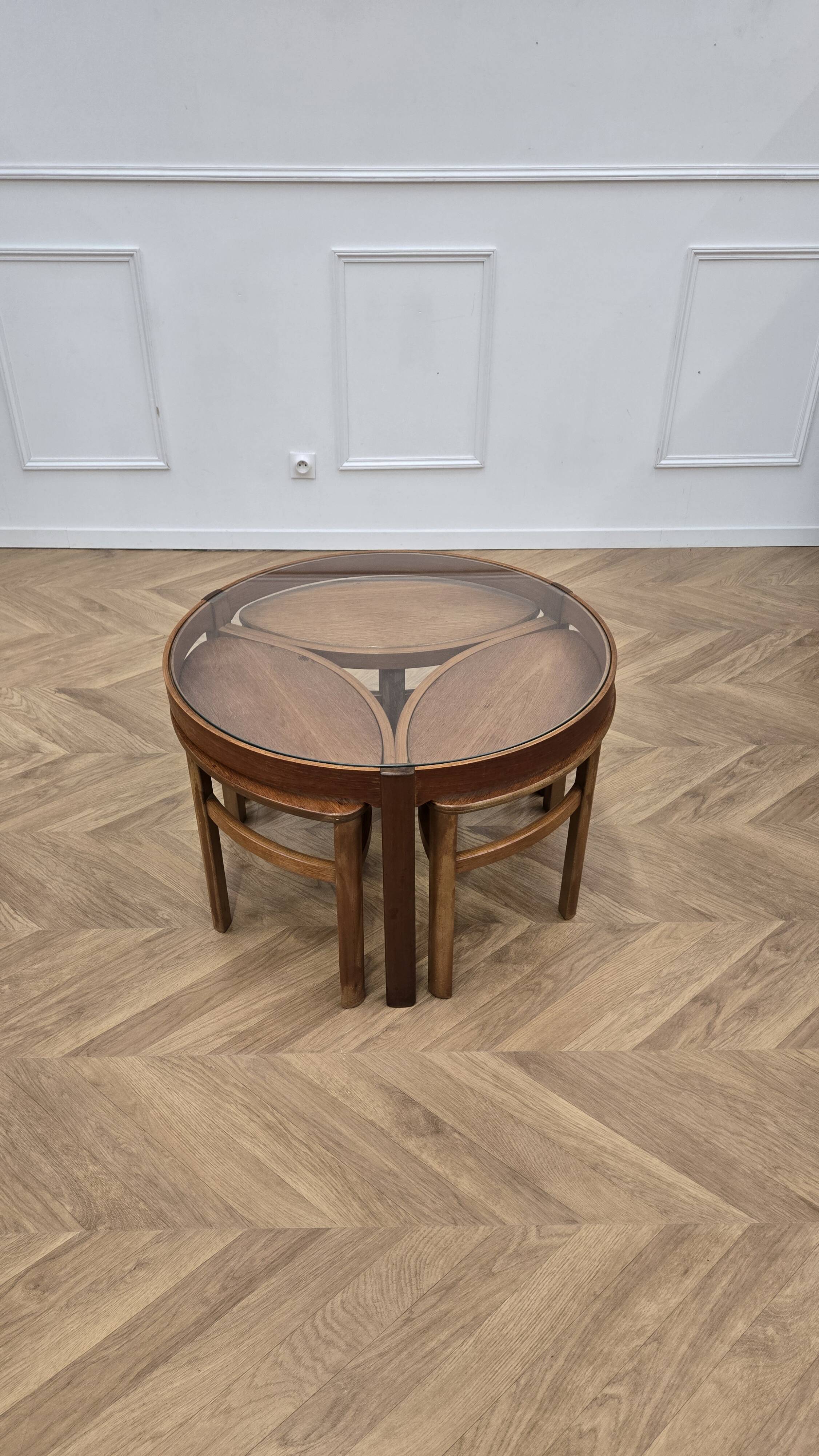 Trinity round coffee table by Nathan
