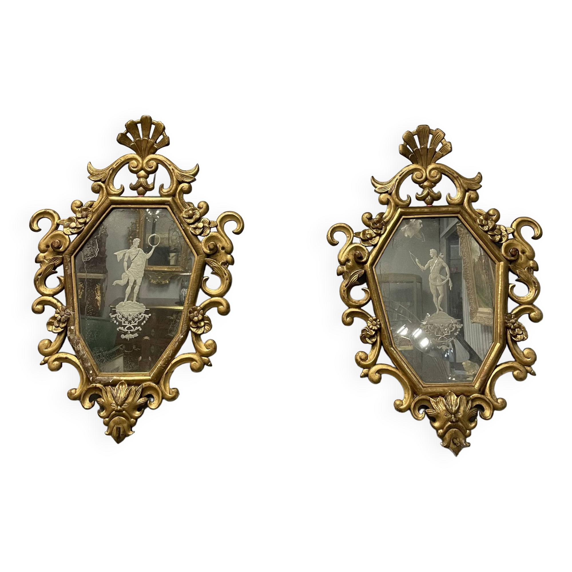 Pair of Italian mirrors