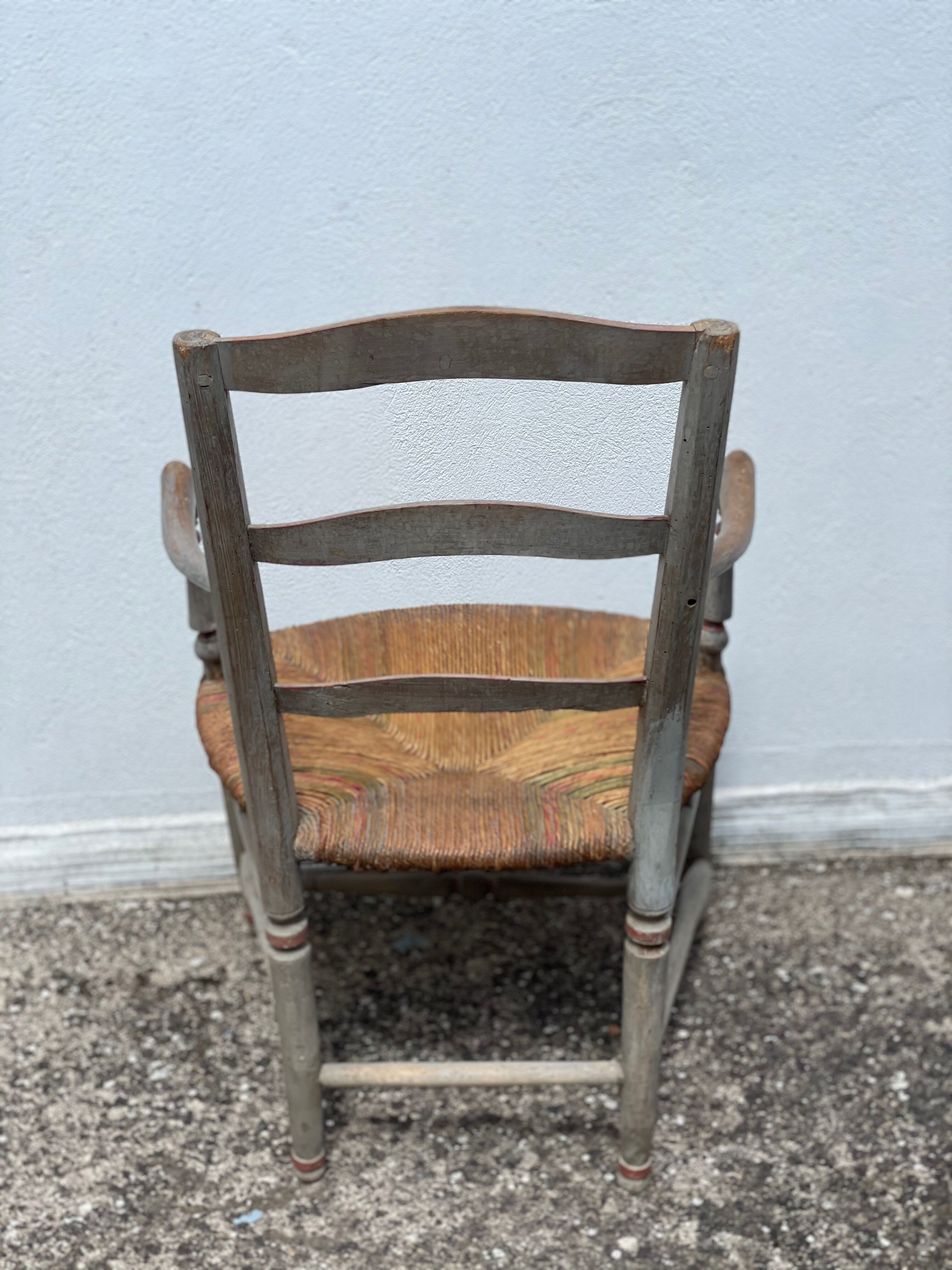 French antique Armchair Louis Philippe style, Provence