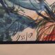 Original signed lithograph ‘’Nude with Dahlias’’ by Jean Baptiste Valadié