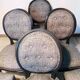 6 old medallion chairs fully restored