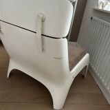 Vintage space age fauteuil van Carl Straub, Germany. Nieuw gestoffeerd!