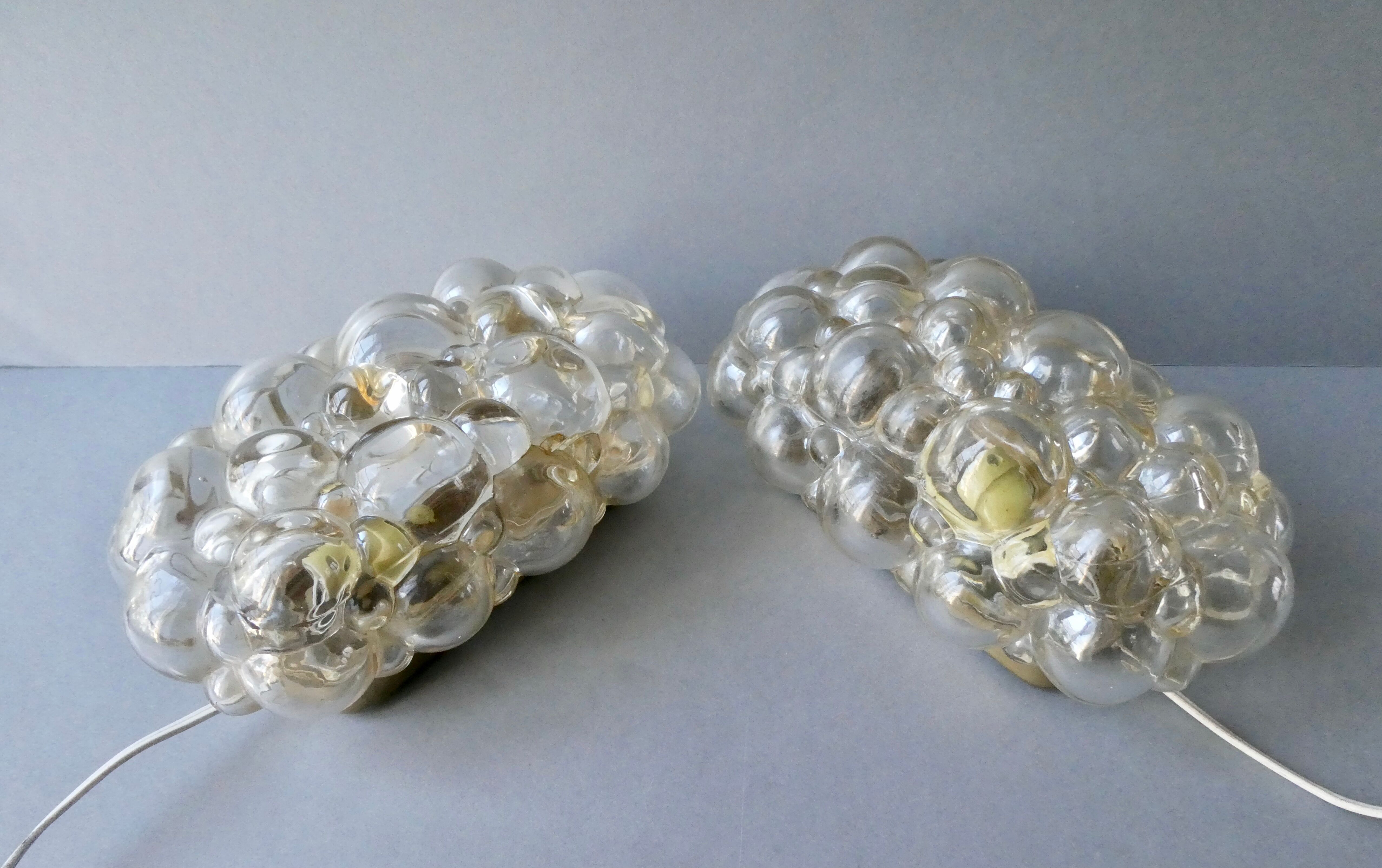 Pair of wall lamps Helena Tynell 60s