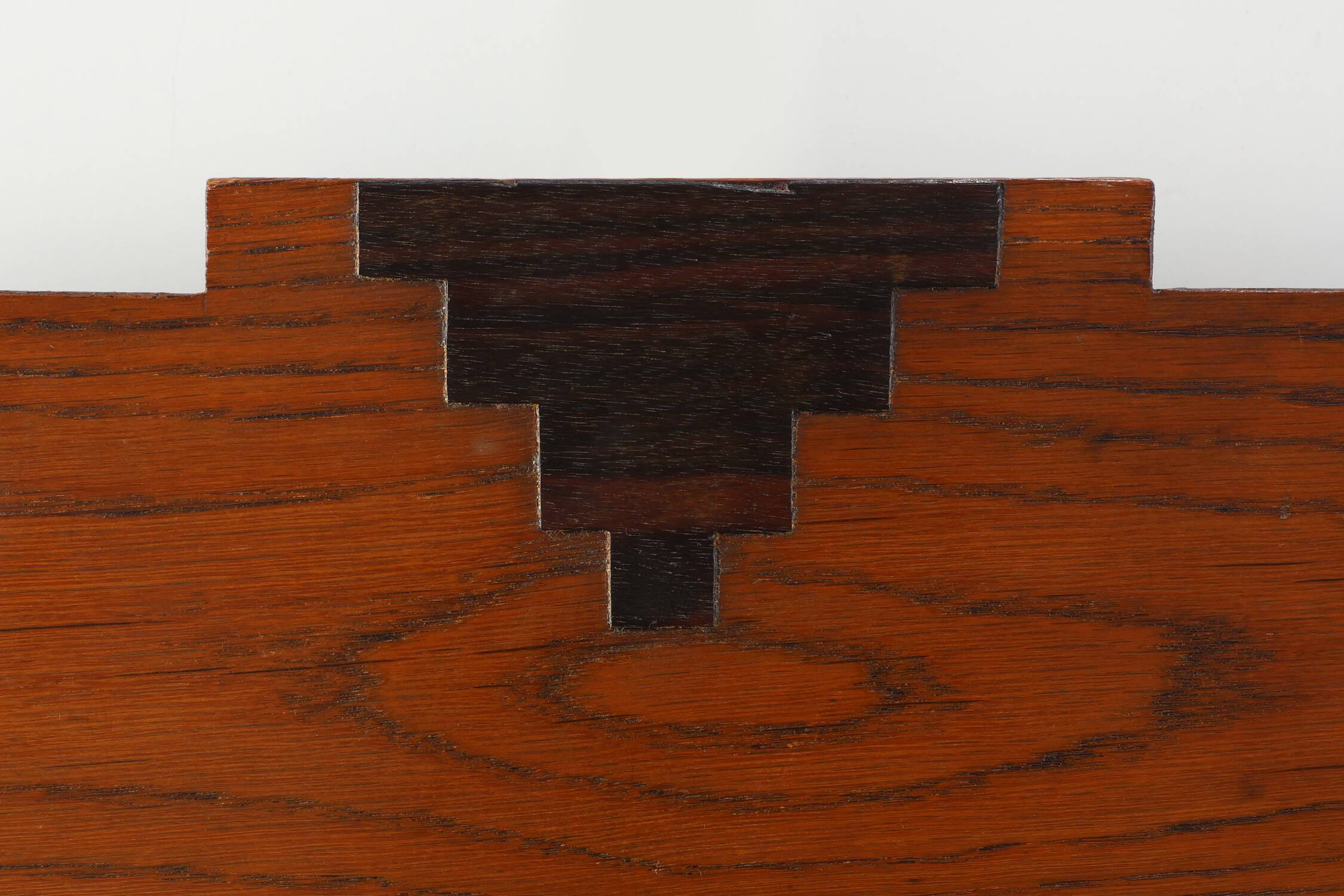 Amsterdam School style solid Oak Mirror, The Netherlands ca. 1915
