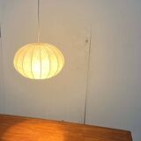 Modern mid-century Cocoon pendant lamp by Friedel Wauer for Goldkant Leuchten, Germany, 1960s.