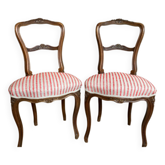 Paire de chaises Louis XV