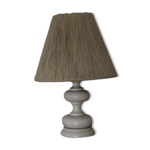 Lampe bois blanc avec