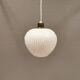 Suspension danoise en verre blanc laiteux ,années 1960.