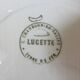 4 flat plates in iron earth from Les Salins model Lucette