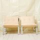 Beige armchair with chrome frame (1 of 2), Italy, 1980s