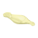 Plat coupe oiseau, en verre cristallin jaune pâle