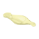 Plat coupe oiseau, en verre cristallin jaune pâle