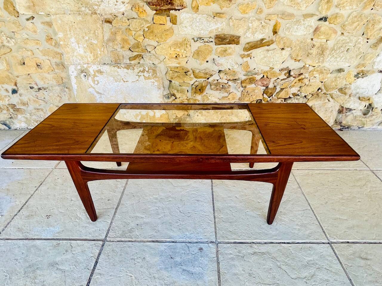 Vintage Teak and Glass Coffee Table by G Plan, Circa 1960s