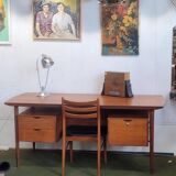Danish teak desk by Kai Kristiansen