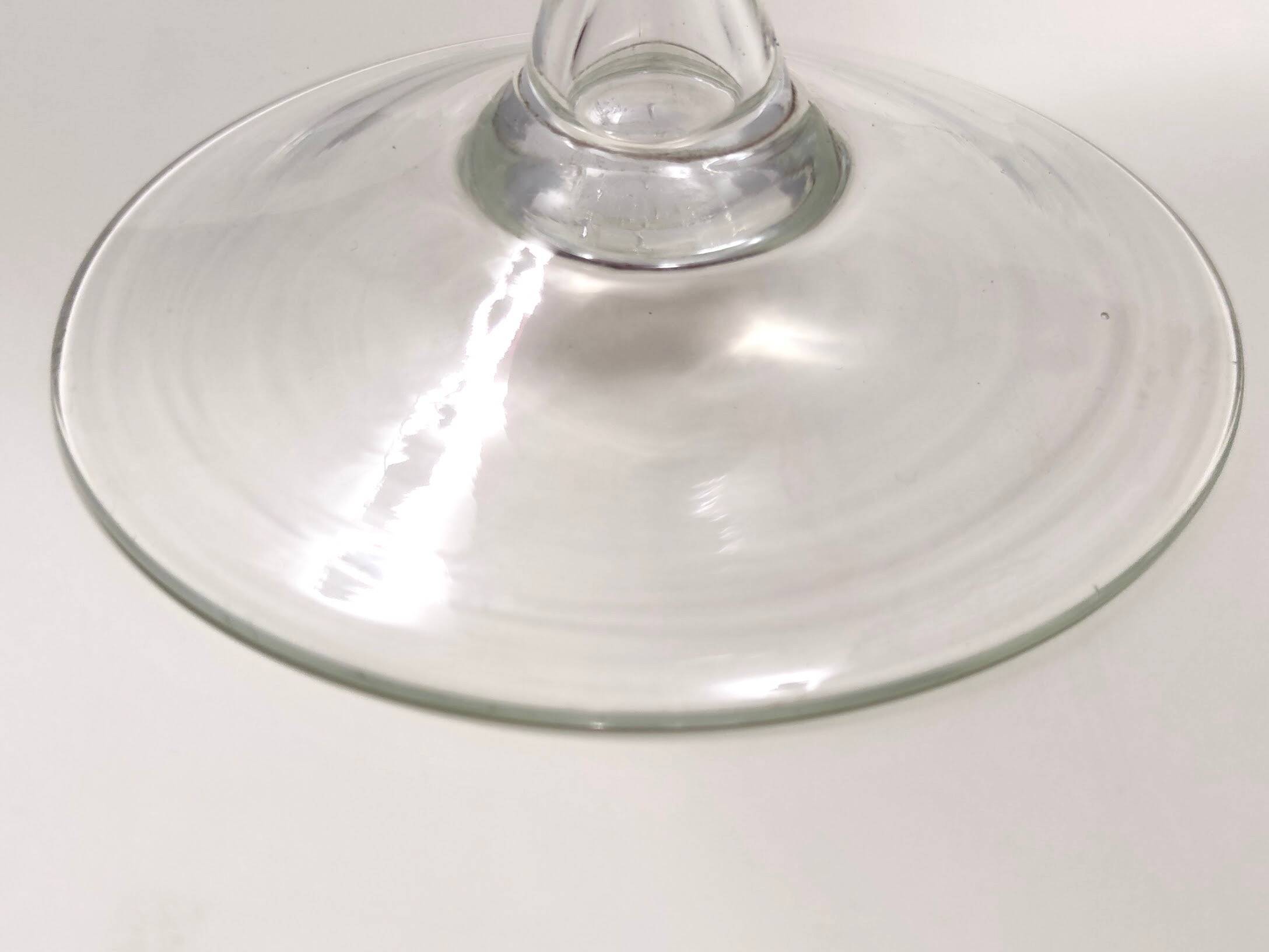 Vintage Crimson Hand-Blown Glass Vase, Empoli, Italy