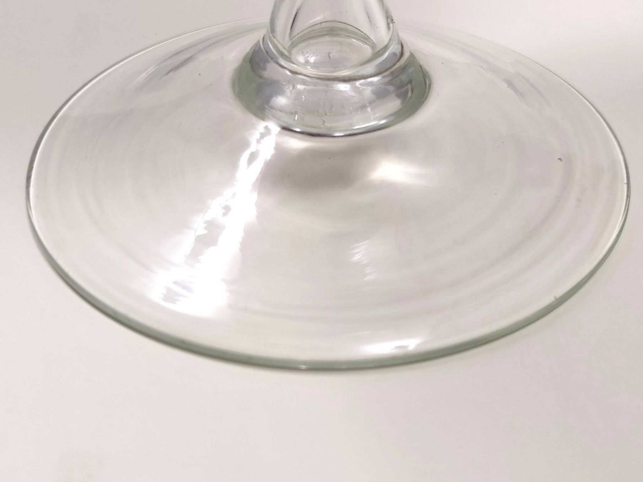 Vintage Crimson Hand-Blown Glass Vase, Empoli, Italy