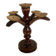 Candle holder carved and painted five candles
