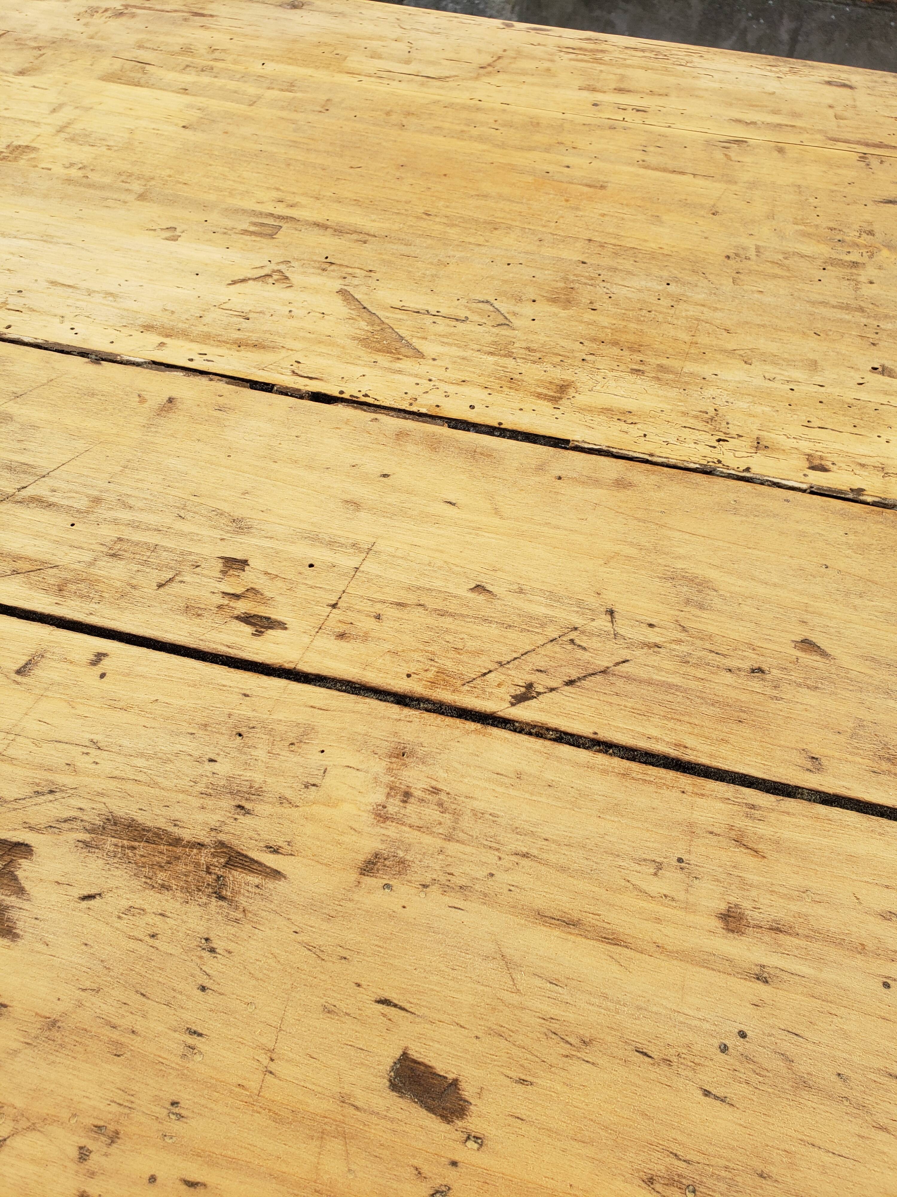 Farm table or "hiss" desk