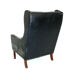 Fauteuil en cuir et palissandre Danemark 1960