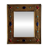 20th century ceramic mirror by François Lembo