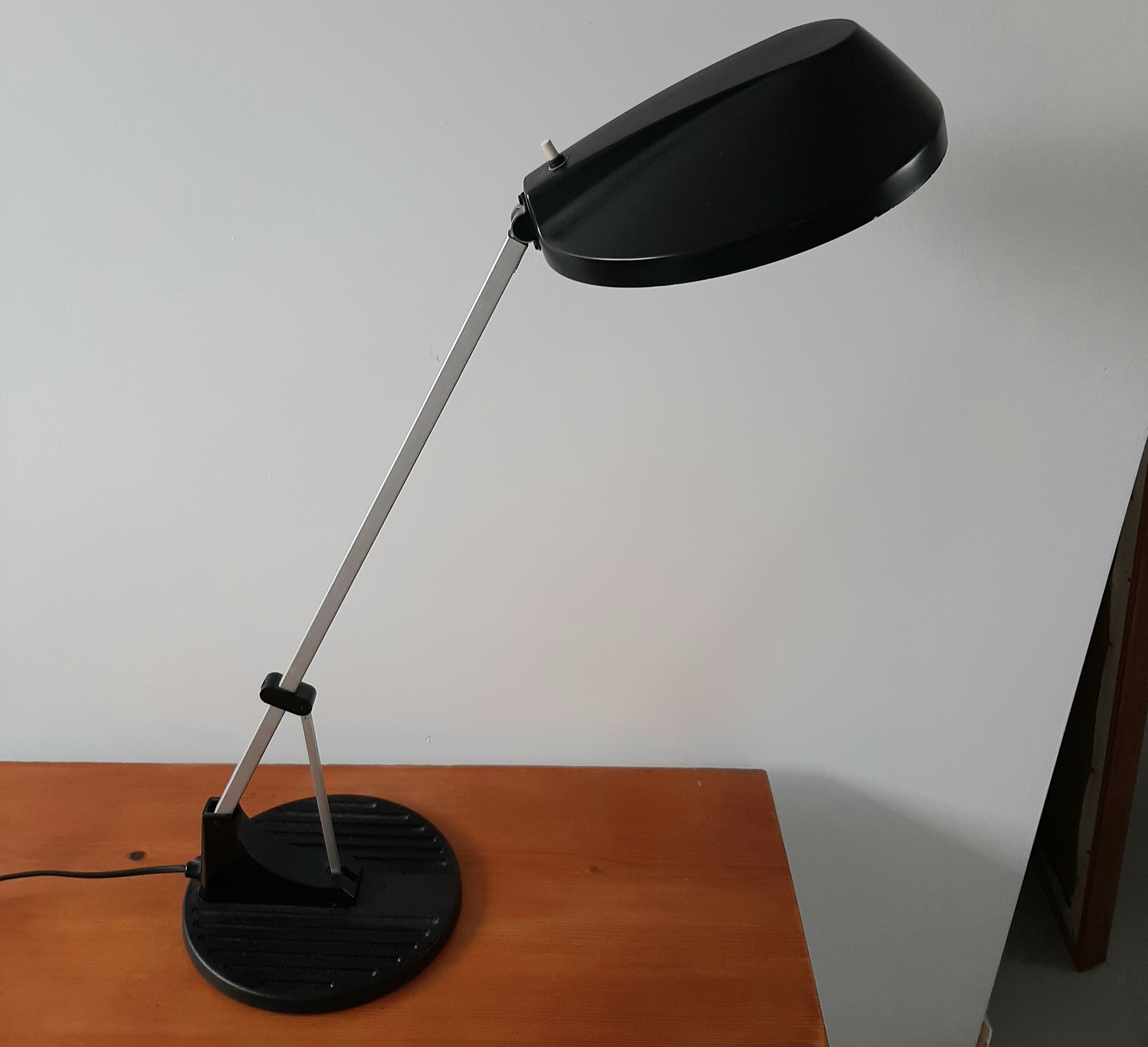 Black cast iron and aluminium WL2 Anglepoise lamp