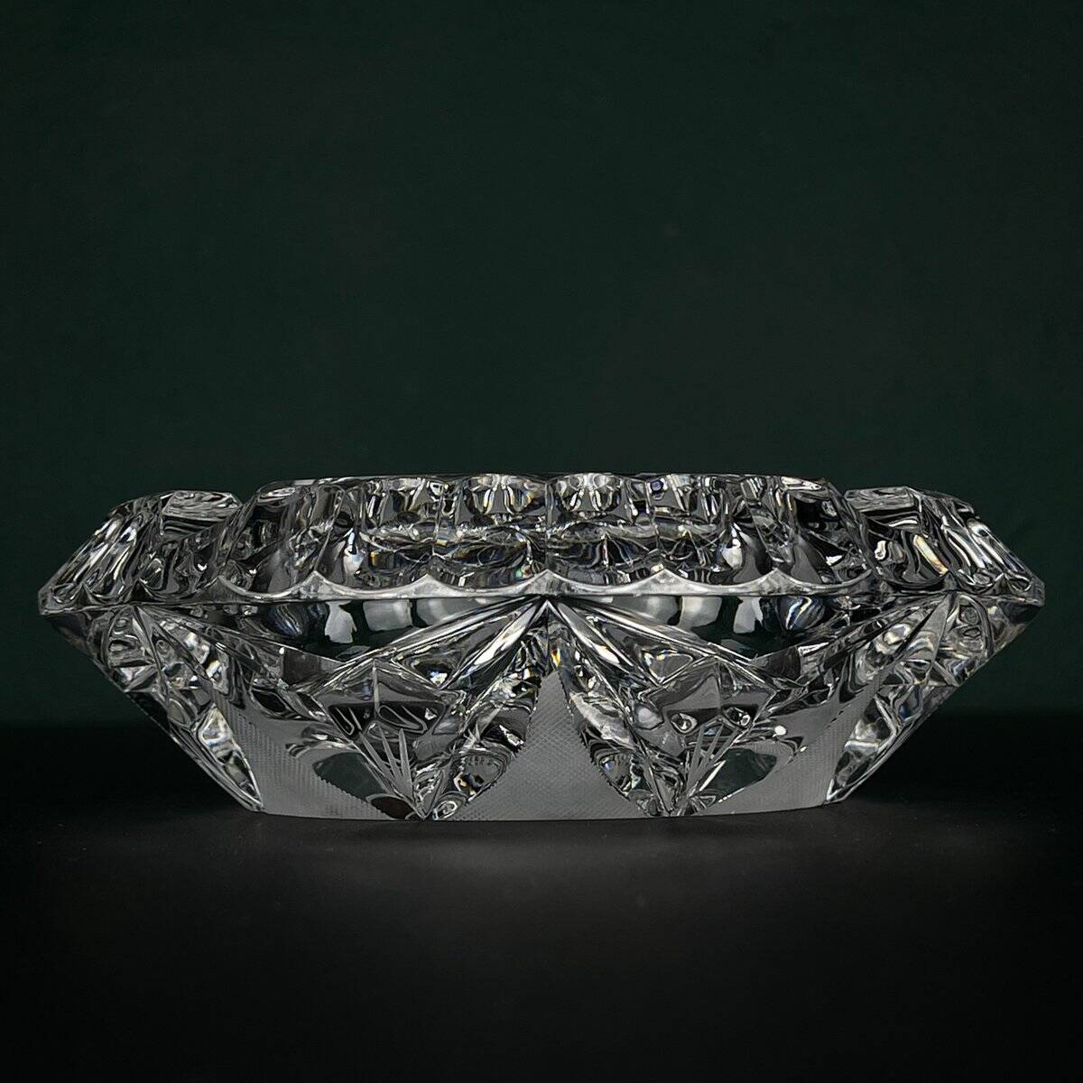 Bohemian glass ashtray by Bohemia Crystal, 1990s