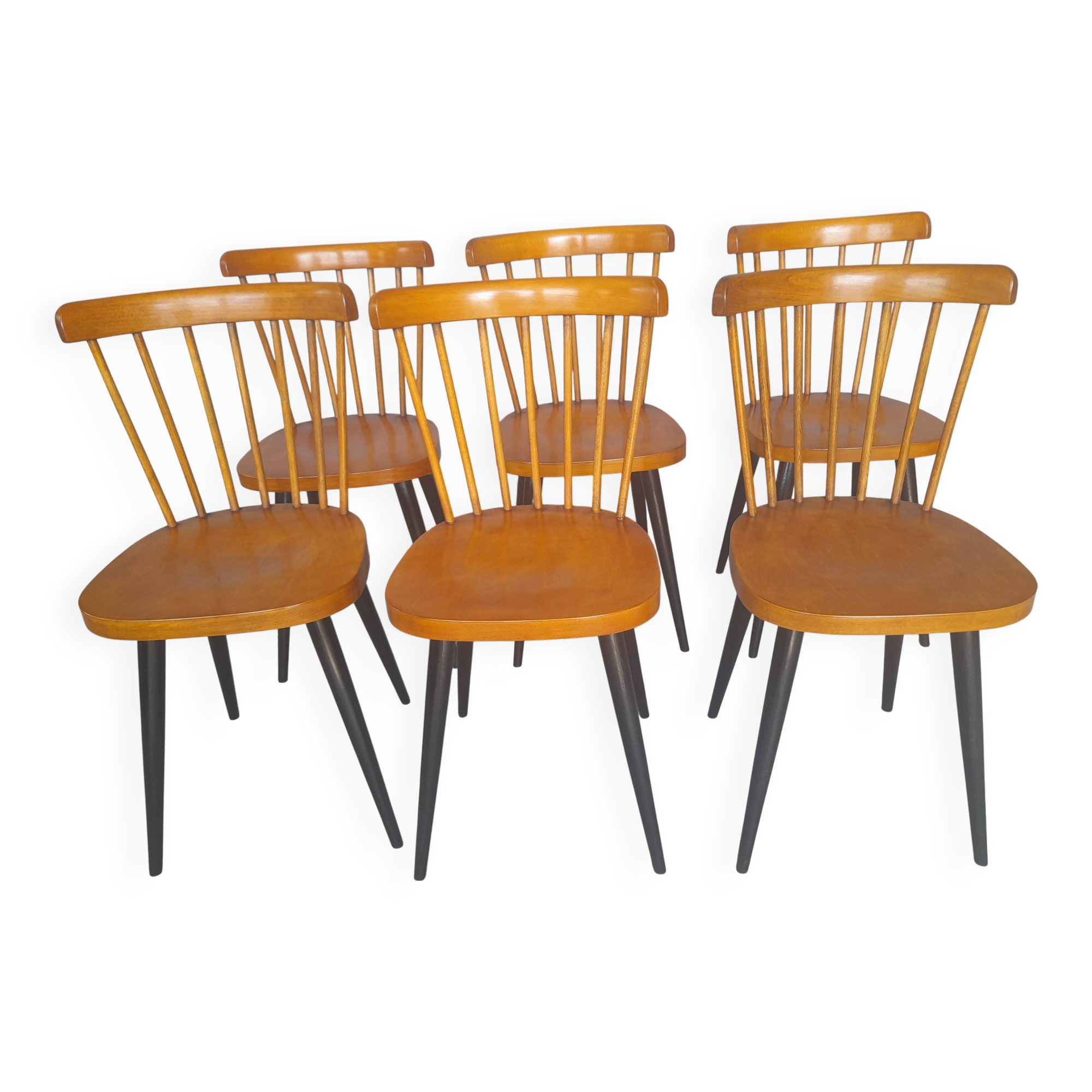 Six vintage chairs