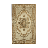 Tapis vintage oriental 1980s noué à la main 174 x 292 cm tapis marron