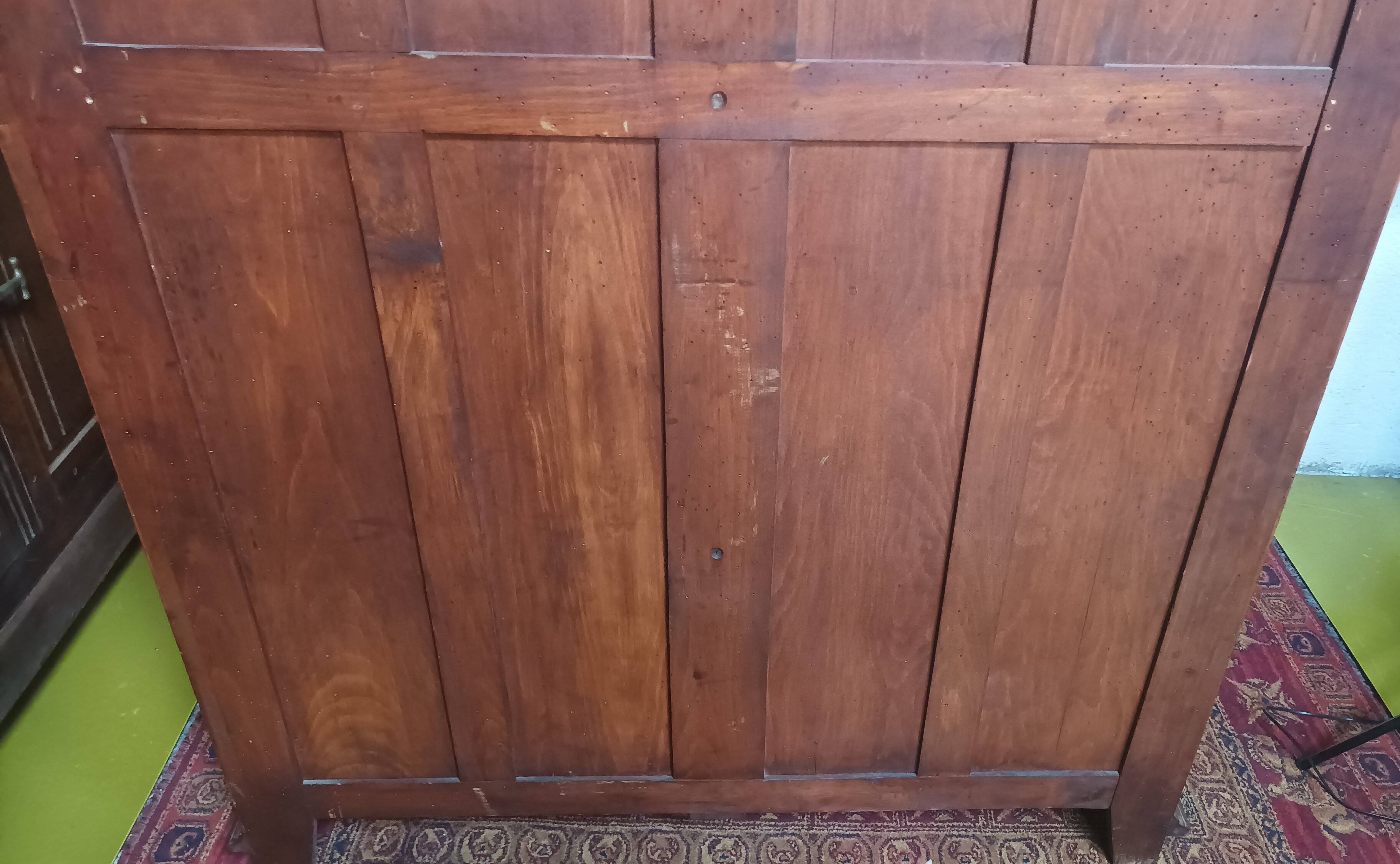 Art Nouveau carved walnut cabinet