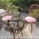 Rattan garden furniture / vintage 60s-70s