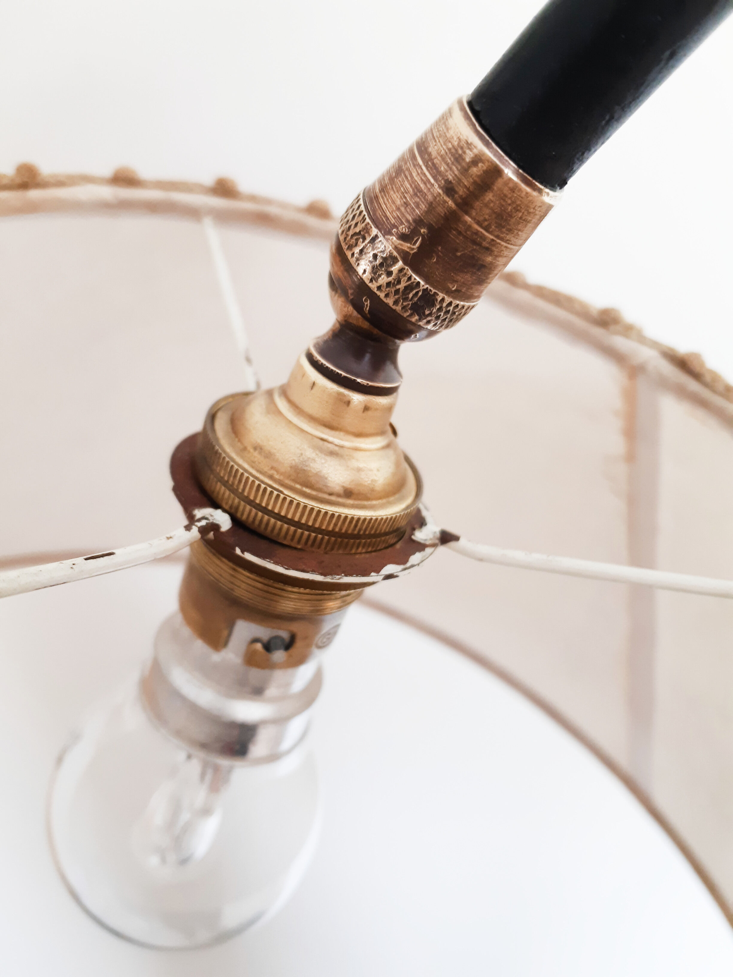 Tripod shelf lamp vintage 50s