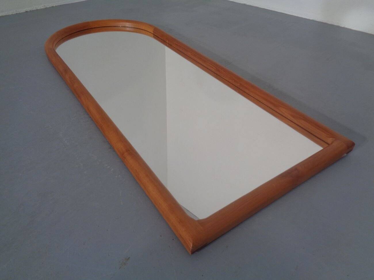 Large Cathedral Teak Mirror by Kai Kristiansen for Vildbjerg Møbelfabrik, 1960s