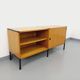 Vintage ARP Minvielle sideboard by Guariche Mortier Motte in light wood and black metal