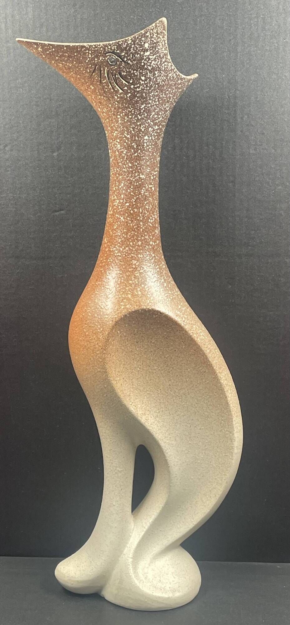 Contemporary ceramic vase poterie du breuil signed bruno h 50 cm circa 1960