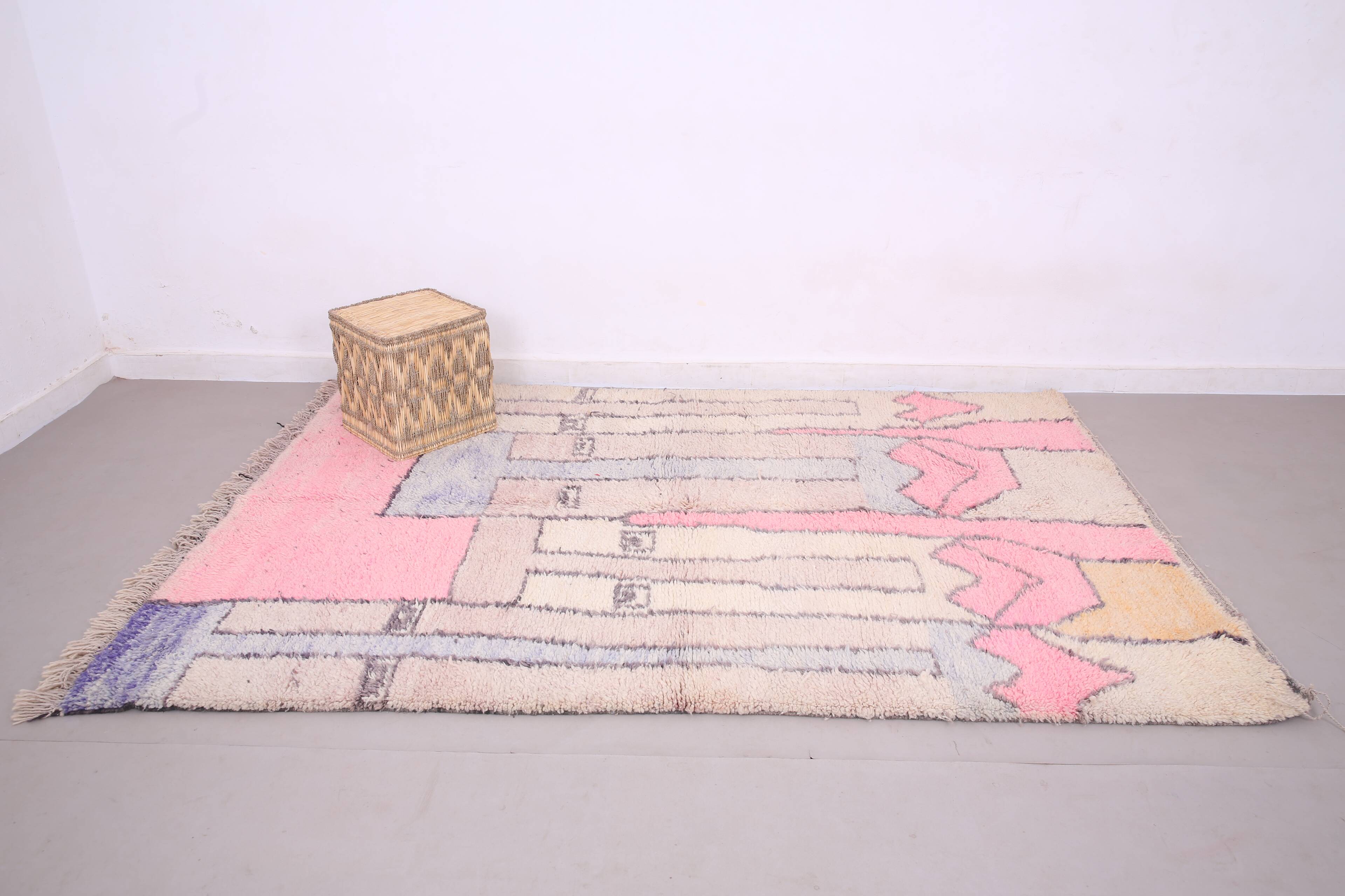 Abstract Moroccan Handmade Rug 175 x 263 cm - Colorful Berber Wool Rug
