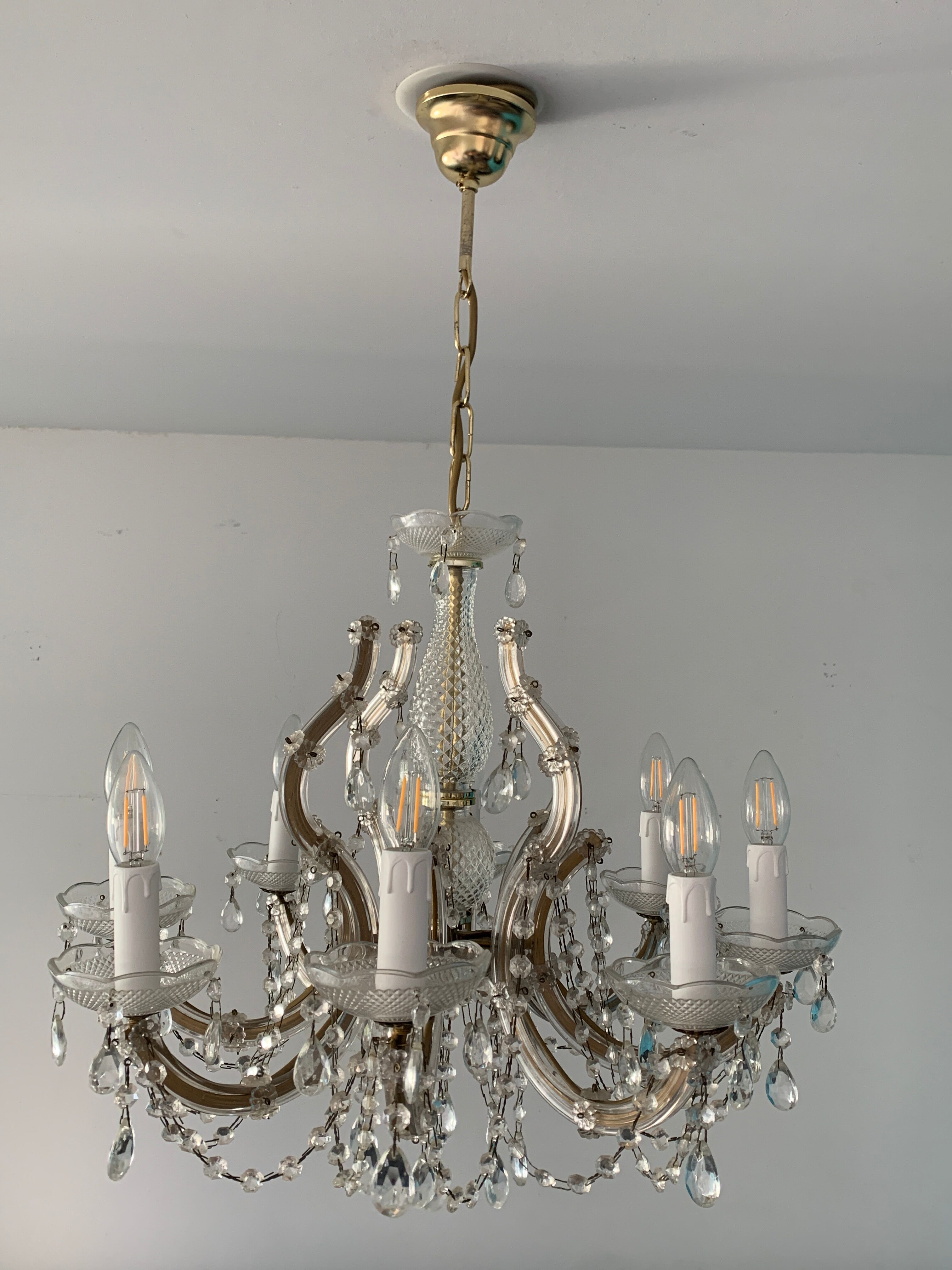 Lustre Marie Thérèse, 8 pampille fires, 1970