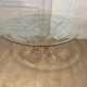 Lily table in plexiglass and gilded metal, 1970