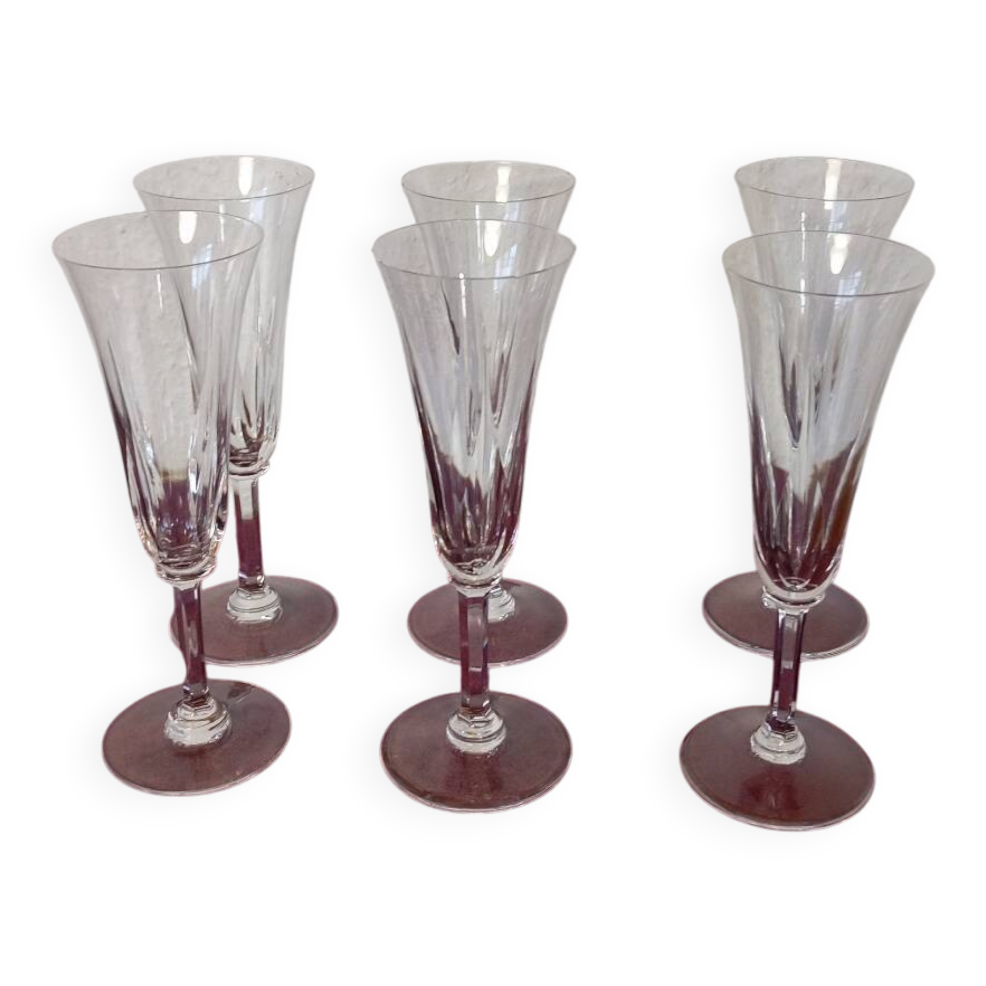 St louis "Cerdagne" model champagne flutes