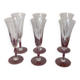 St louis "Cerdagne" model champagne flutes