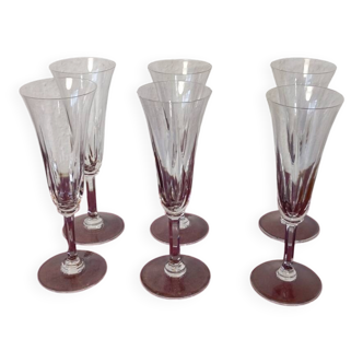 St louis "Cerdagne" model champagne flutes