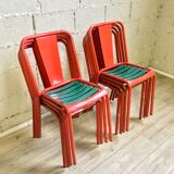Set of 8 chairs Tolix T4