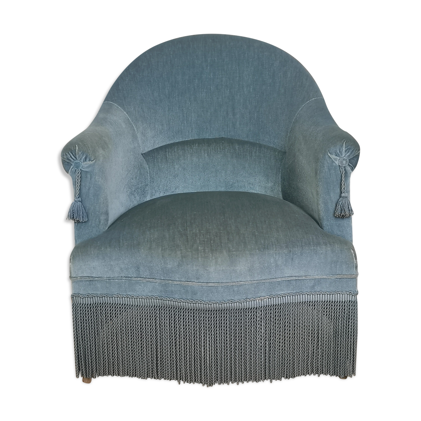 Fauteuil crapaud velours