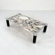 Table basse postmoderne en marbre Calacatta Violetta, 1980